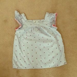 Girls floral and berry top